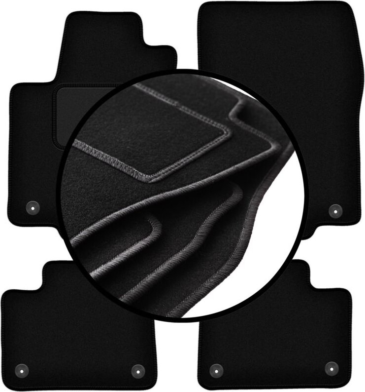 Komplettset Veloursmatten für: Mercedes GLS SUV (2015-)