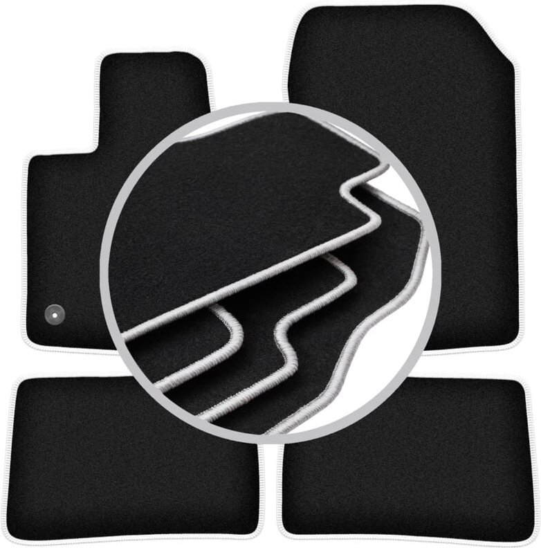 CARLUX-SILVER Autofußmatten für: Renault Twingo II Fließheck (2007-2014)