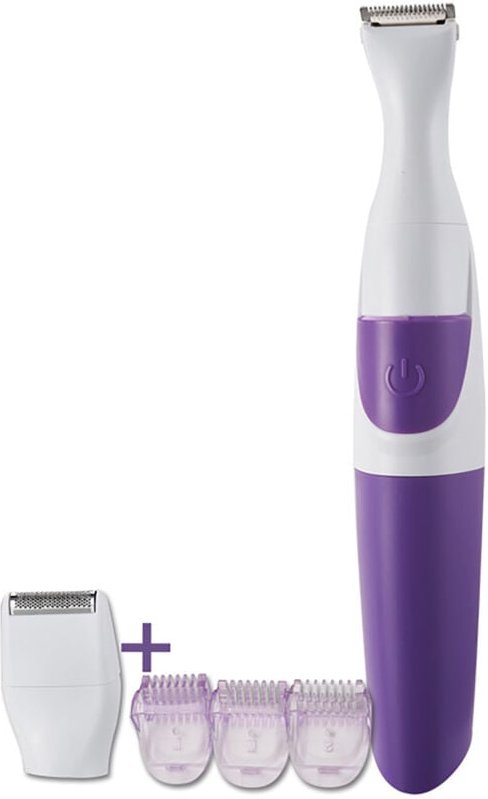 Ugreat - Elektronischer 2-in-1-Haarschneider für Damen, waschbarer Bikini-Trimmer, Lila