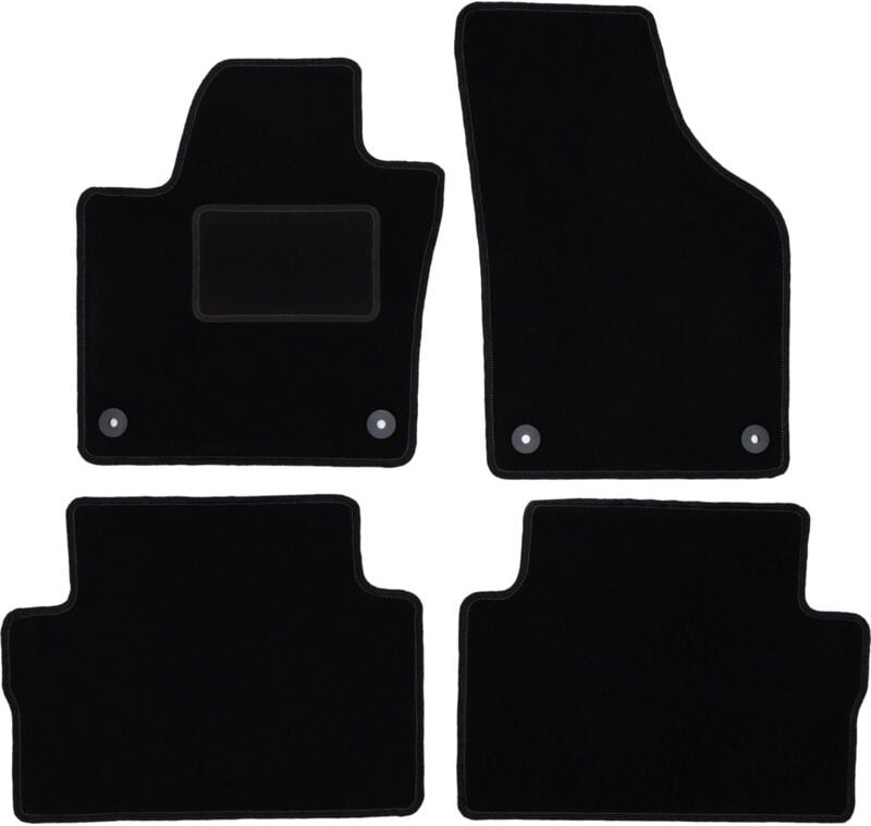 Schwarze Veloursmatten für: Volkswagen Sharan II Minivan (2010-)