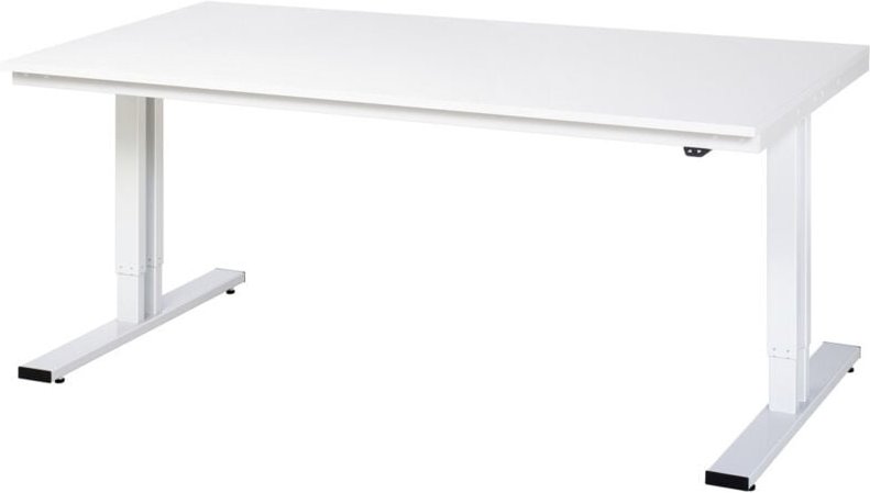 Werktisch adlatus 300 elektrisch höhenverstellbar Arbeitsplatte mit Melaminharzbeschichtung 2000 mm x 1000 mm - RAU