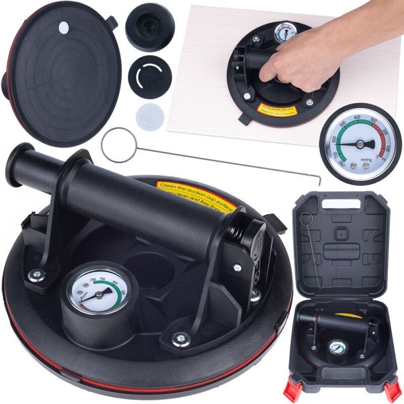 Manueller Vakuumsauger zum Übertragen von Platten mit Manometer