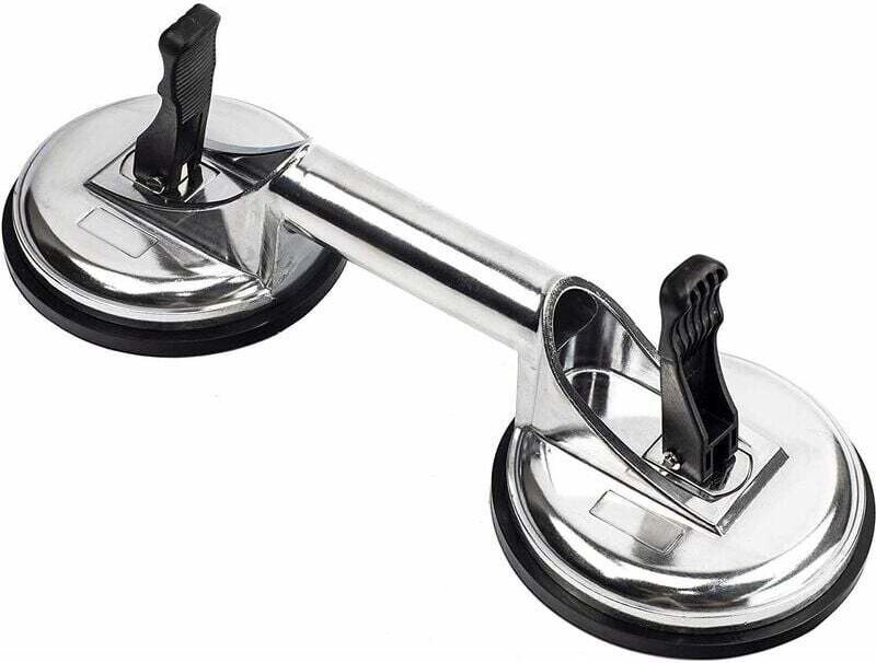 Ahlsen - Saugnapf-Heber, robuste Aluminium-Vakuumgriffe, Platten-Saugnapf zum Bewegen von großem Glas/Bodenspalt-Fixiere...