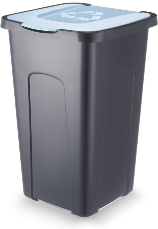 Abfallsortierbehälter blau 50 l – Fassungsvermögen so nein