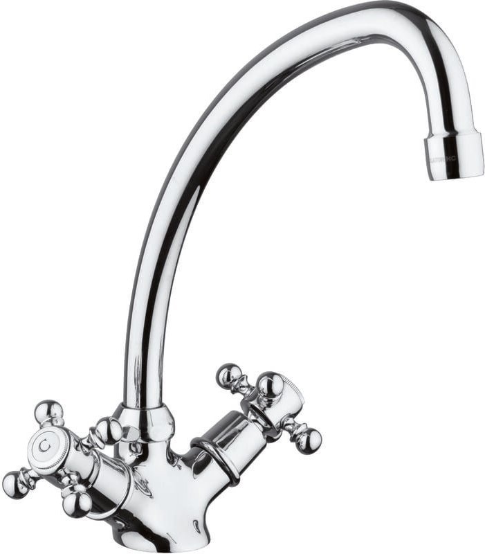 Tiffany Waschbeckenmischer Auslauf Schwanenhals Chrom