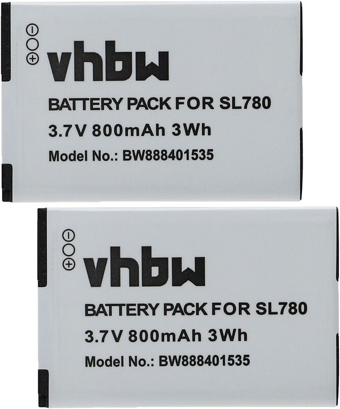 Vhbw - 2x Akku kompatibel mit Gigaset Premium 300HX schnurlos Festnetz Telefon (800 mAh, 3,7 v, Li-Ion)