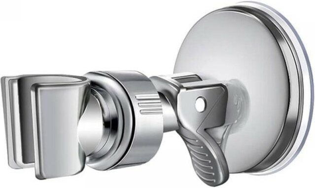 Cyslmuk - 1PC austauschbarer Handbrausehalter, 360° drehbarer Saugnapf-Brausehalter (Saugnapfbasis)