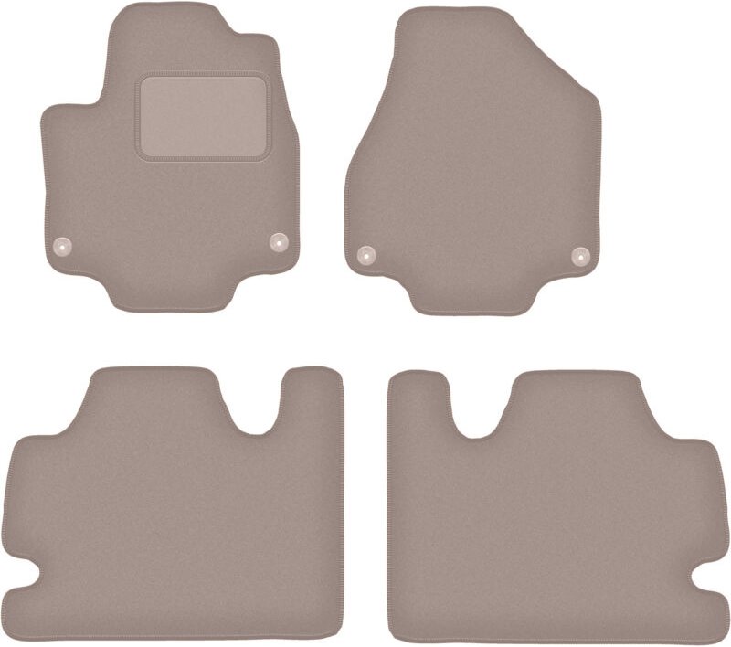 Beige Velours-Fußmatten für: Chrysler Pacifica II Hybrid (2017-)