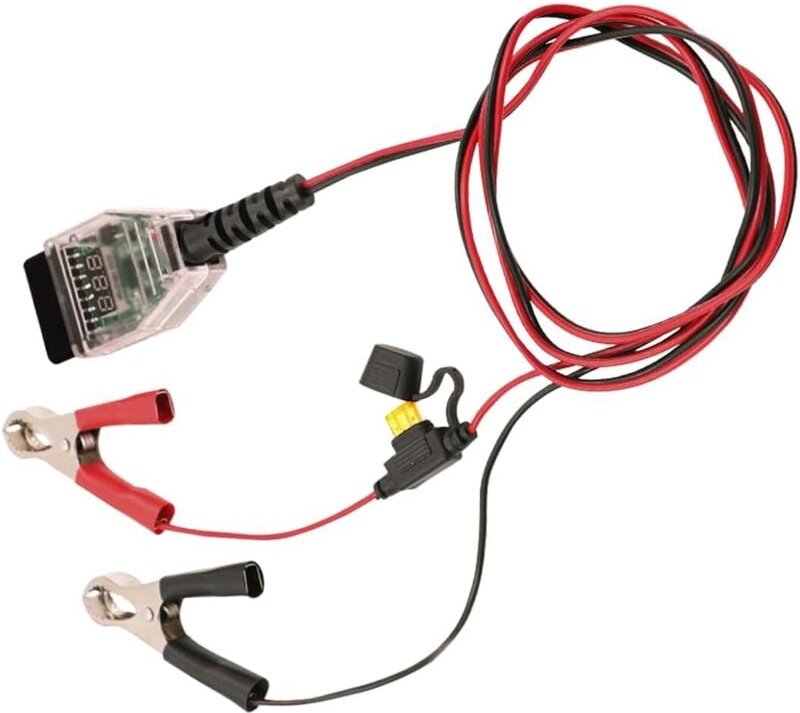 OBD-II-Speichersicherungsanschluss, Auto-ECU-Kabel mit Digitalanzeige, Werkzeug zum Austauschen von Autobatterien, Daten...