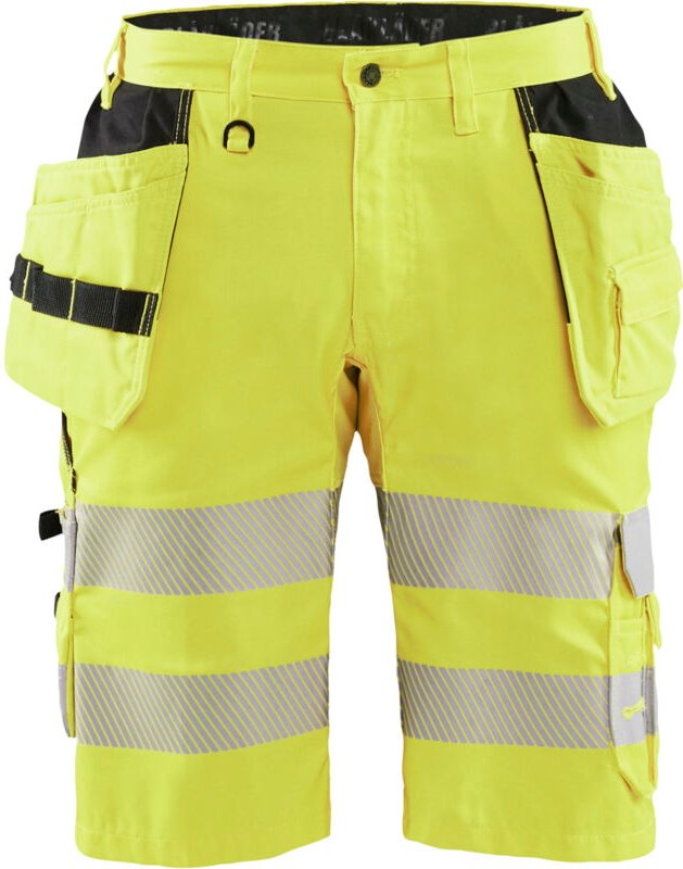 Thumbnail - Hochsichtbarer Stretch-Arbeitsshort 1586 - Neon Gelb XL - FR(48) - SE(C54) - Normen