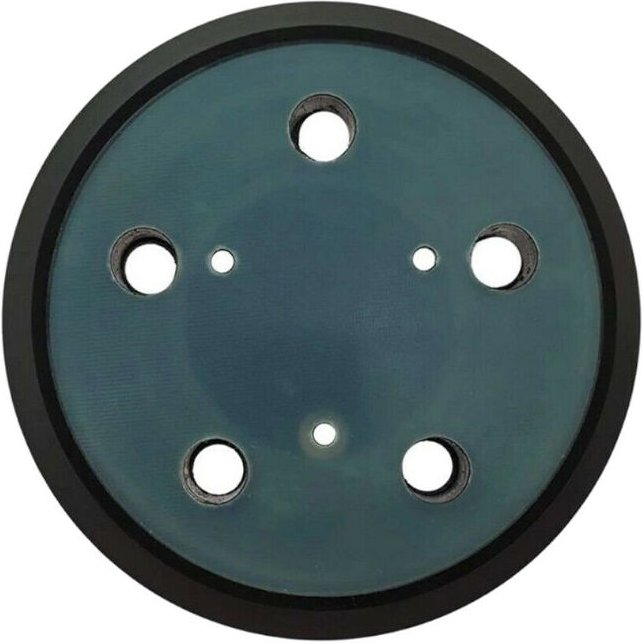 Trade-Shop 5-Loch + 3-Loch Klett Schleifteller Haftteller Ø125mm kompatibel mit Porter Cable, kompatibel mit Dewalt, Bla...