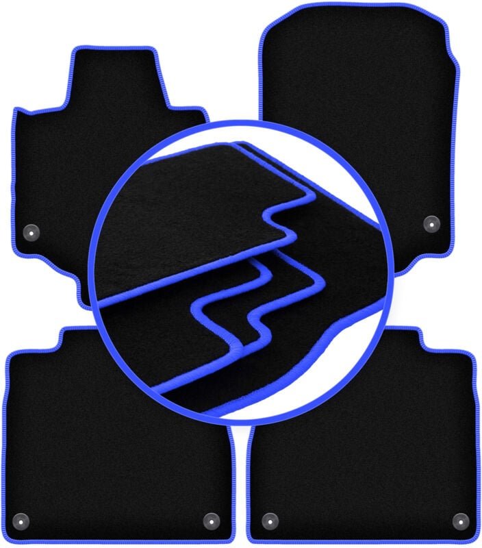 CARLUX-BLUE Autofußmatten für: Mercedes GLS X167 SUV (2019-)