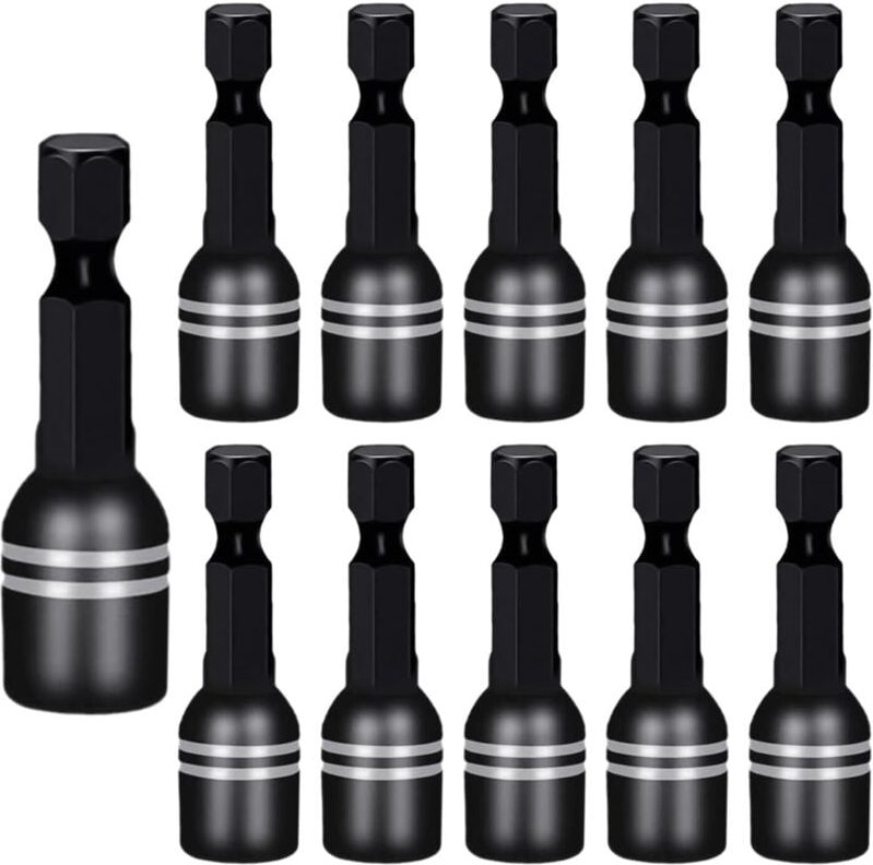 10-teiliger Bohrerhalter, Bohrerverlängerung, magnetischer Bithalter, Schraubendreher-Bithalter, tragbarer Bohrerhalter,...