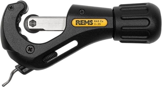 Rohrabschneider für Kupferrohre 113340 ras cu 3-35mm, mit integriertem Rohrentgrater und Schneidrad - Rems