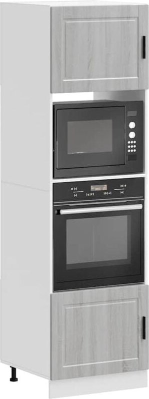 Vidaxl - Herdumbauschränke 2 Stk. Porto Grau Sonoma Holzwerkstoff