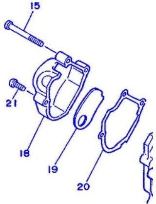 3BN-15326-00 Stoßdämpferhalterung 1 DT125R 88 - Yamaha