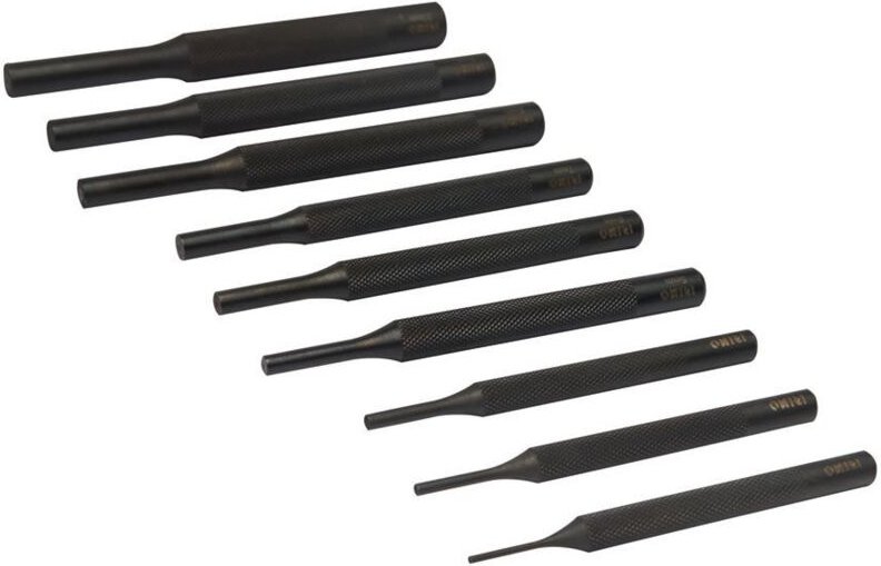 Satz mit 9 gerändelten Zylinderdübeln (2,3,4,5,6,7,8,9,10mm) 515-91-4 Irimo