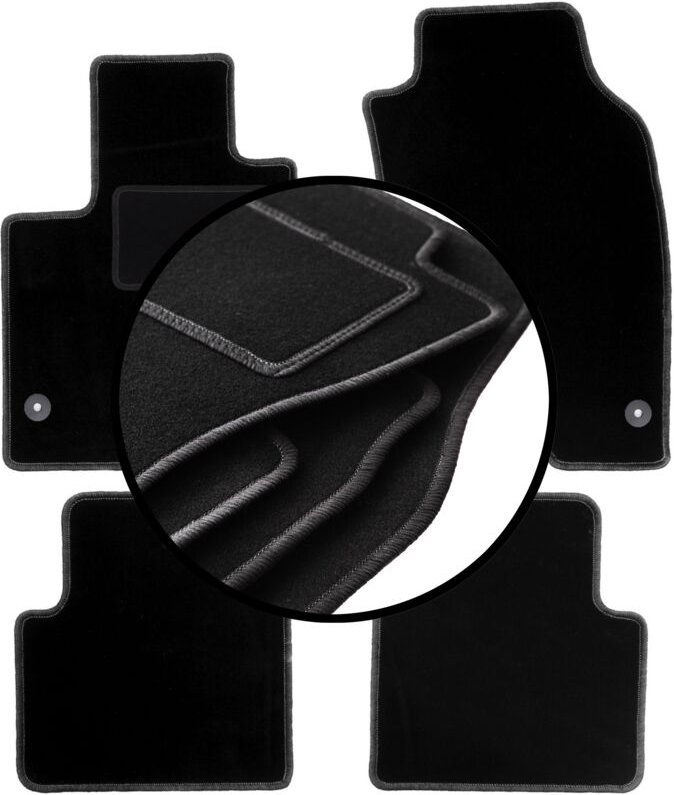 Komplettset Veloursmatten für: Fiat Panda III Schrägheck (2012-)