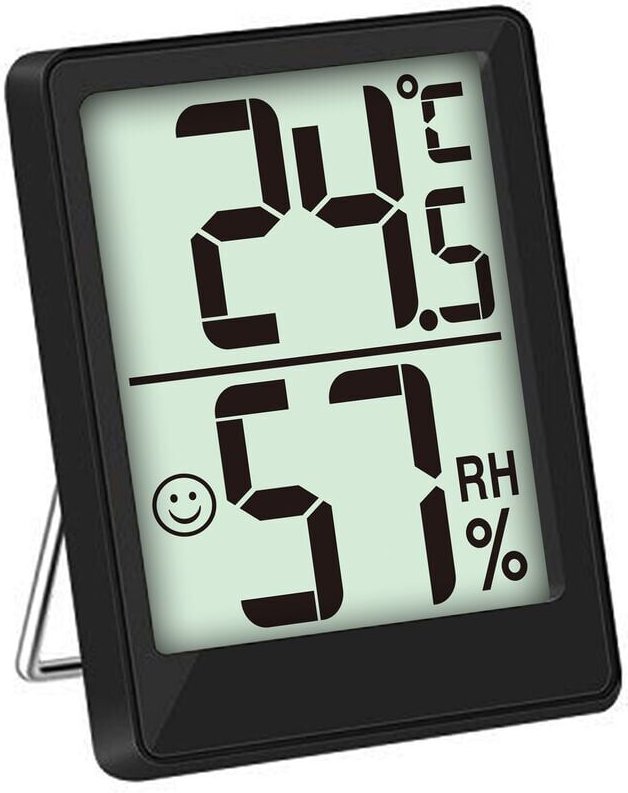 Alovez - Mini-Innenthermometer, hochpräzises Hygrometer, ℃/℉ umschaltbar