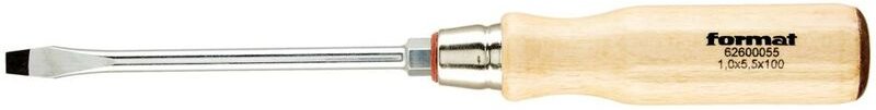 Schraubendreher mit Holzheft Schlitz 12x2x200mm Format