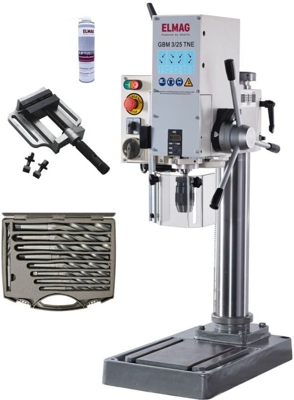 Getriebe-Tischbohrmaschine GBM 3/25 TNE - Set