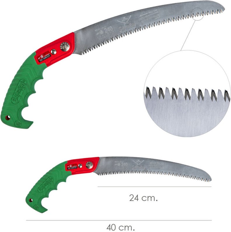 Gebogene Handsäge Samurai gc 240 mm.