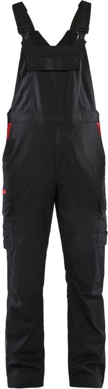 Arbeits-Overall Industrie Stretch 2D 2644 - Schwarz/Rot 56
