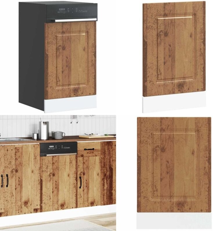 Geschirrspülerblende Kalmar Altholz-Optik 45x1,5x67 cm - Vidaxl