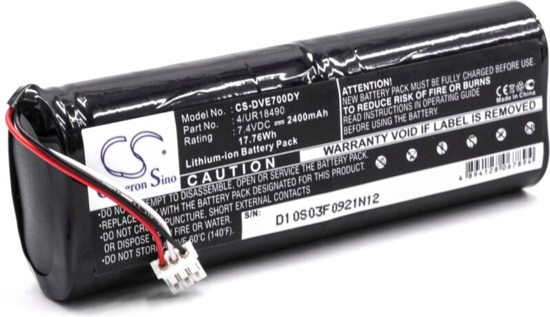 Vhbw - Akku kompatibel mit Sony D-VE7000S dvd Walkman portable DVD-Player (2400 mAh, 7,4 v, Li-Ion)