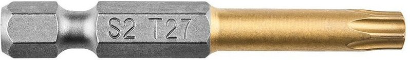 1/4" Bit S2 Titannitrid beschichtet, 50mm TX27