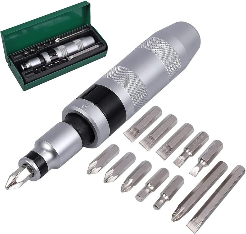 Thumbnail - Tournevis à Frapper 13 pièces 1/2' Impact Driver Set d'embouts pour Coupes Hexagonales en Croix pour Usages Lourds - Lnt...