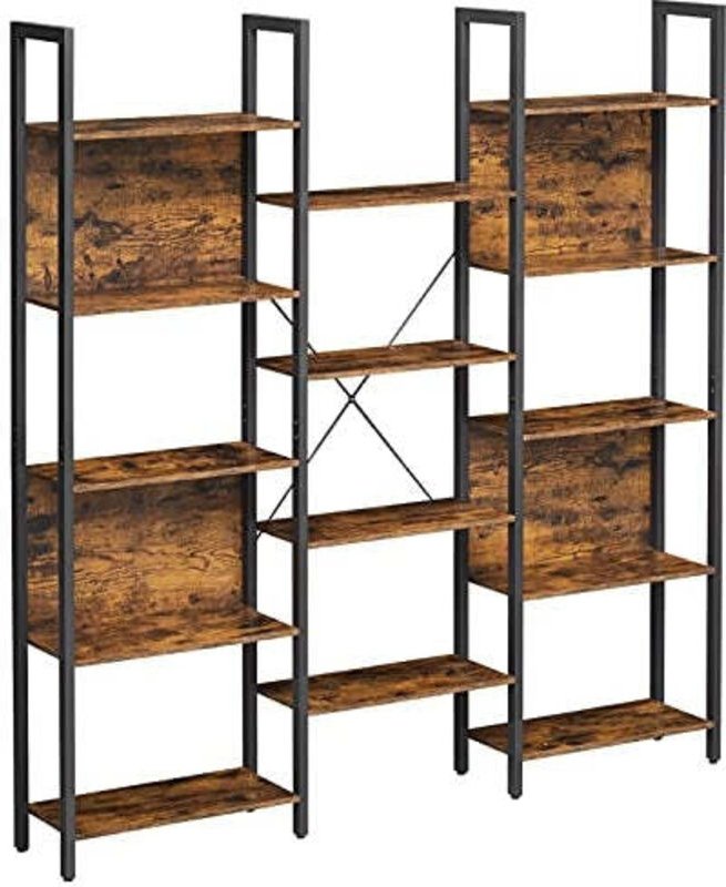 Bucherregal mit stahlrahmen im industriestil 5 regale