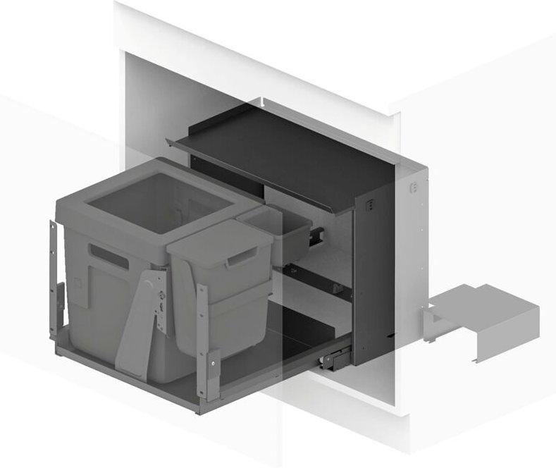 Peka Abfallsystem Oeko Complet Aqua L KB 750-900mm Anthrazit