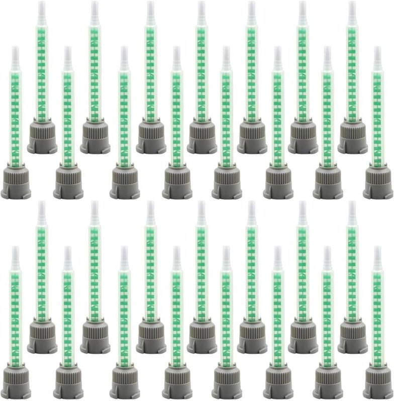 30 Stück statische Mischdüsen – 2K-Klebermischdüse – 1:1 – Mischrohr – Mischspitzen – Kunststoffkleber – Statischer Misc...