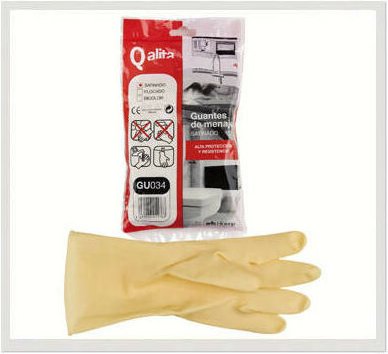 Packung mit 12 Paar Satin-Handschuhe Größe p qalita