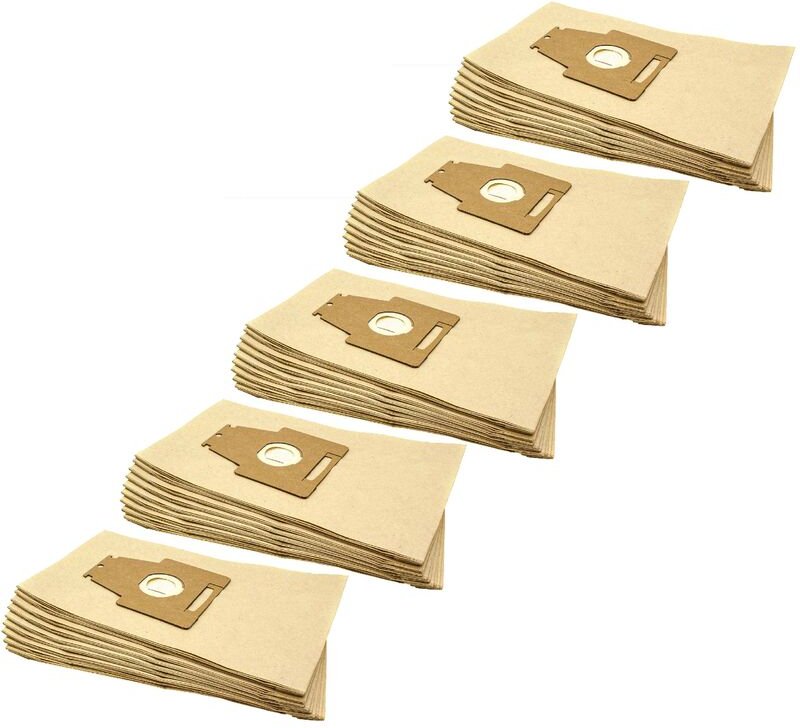 50x Staubsaugerbeutel kompatibel mit Bosch Ergomaxx Professional Hard Floor, Professional Hepa Active Staubsauger - Papi...