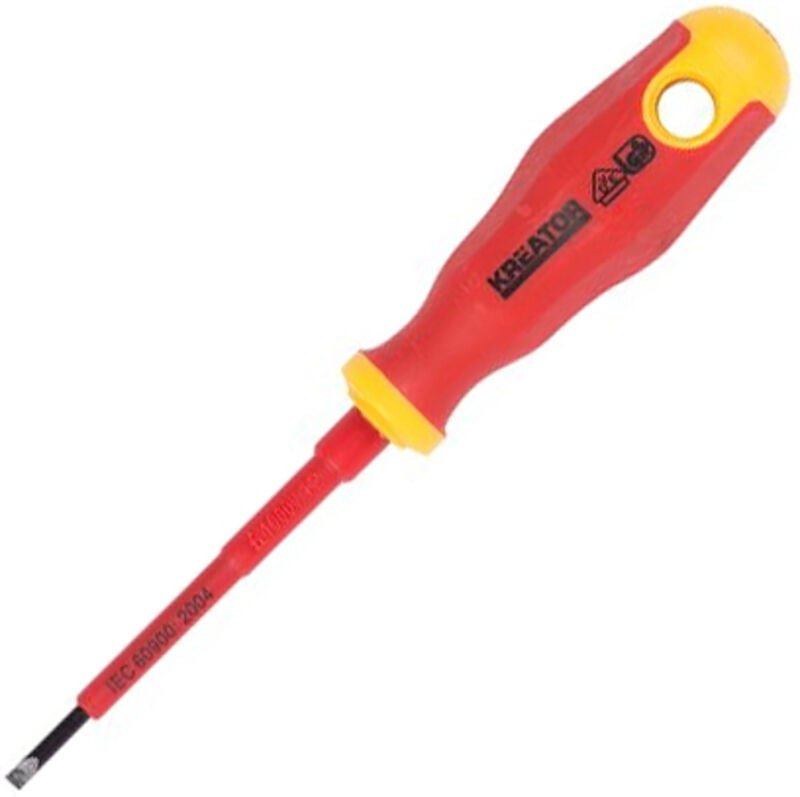 Isolierter Schlitzschraubendreher 4x100mm 1.000V 401203 Kreator