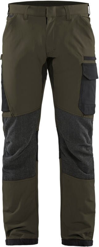 Dehnbarer Wartungs-Hosen 4D 1422 - Khaki/Schwarz L - FR(46) - SE(C52) - Kurz