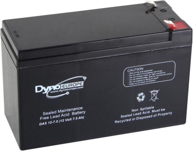 Dyno Europe - bleiakku - 12 v - 7,5 Ah - 151 x 65 x 99 mm