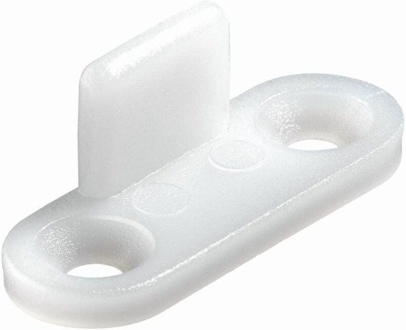 Hettich - Gleiter für Bodenführung weiß Kunststoff, 6 Stück Möbelbeschläge