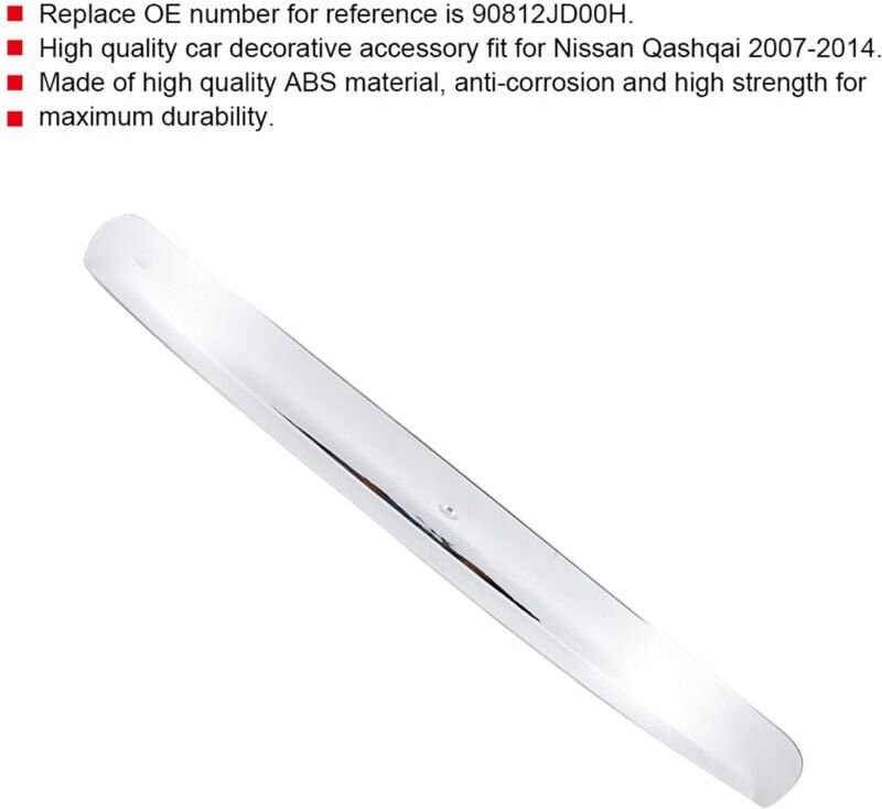 Heckklappengriff, Verzinkter Hellstreifen, Heckklappenmarkierungsstreifen 90812JD00H, Für Nissan Qashqai 07-14