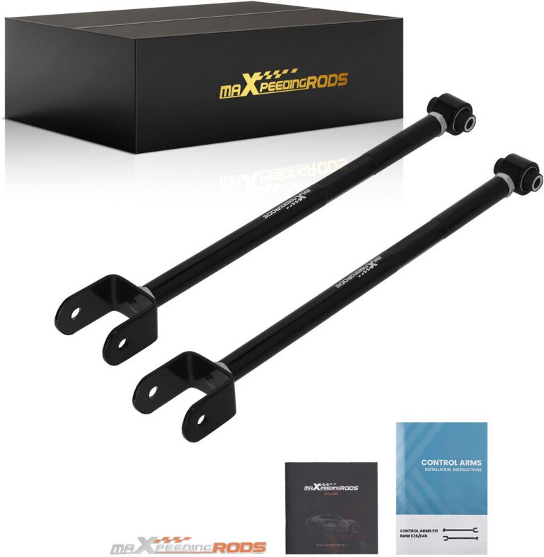 Maxpeedingrods - 2PCS Einstellbar Querlenker Querstrebe for bmw E36 E46 M3 Hinten Satz Controlarm