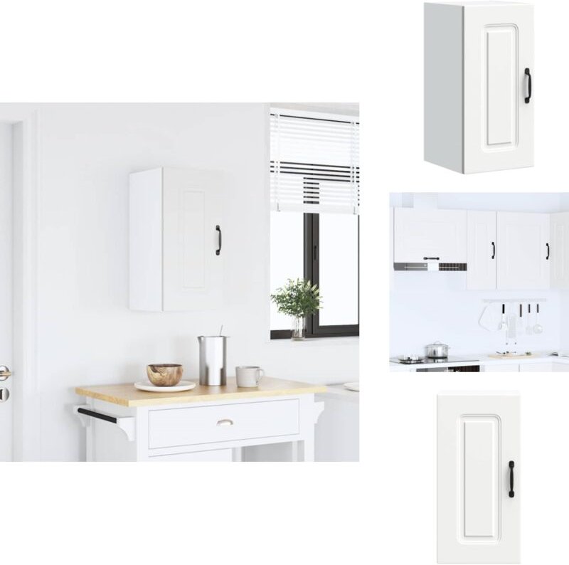 Küchen-Hängeschrank Kalmar Weiß Holzwerkstoff - Küchen-Wandschrank - Küchen-Wandschränke - Wandschrank Küche - Küchensch...