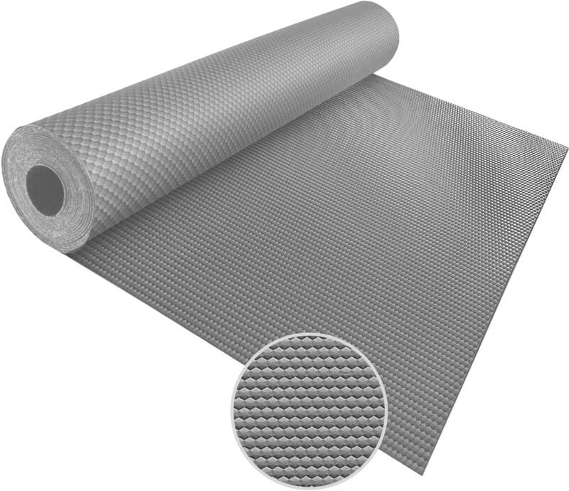 PVC-Bodenbelag Hexagon Grau 120 x 100 cm