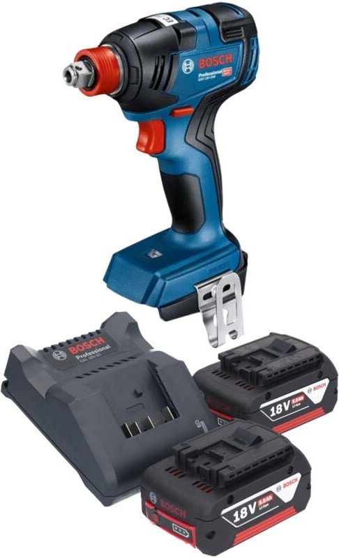 Bosch gdx 18V-200 Professional Akku Drehschlagschrauber 18 v 200 Nm Brushless + 2x Akku 5,0 Ah + Ladegerät