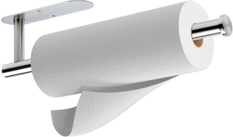 Paper towel hanger steel silver