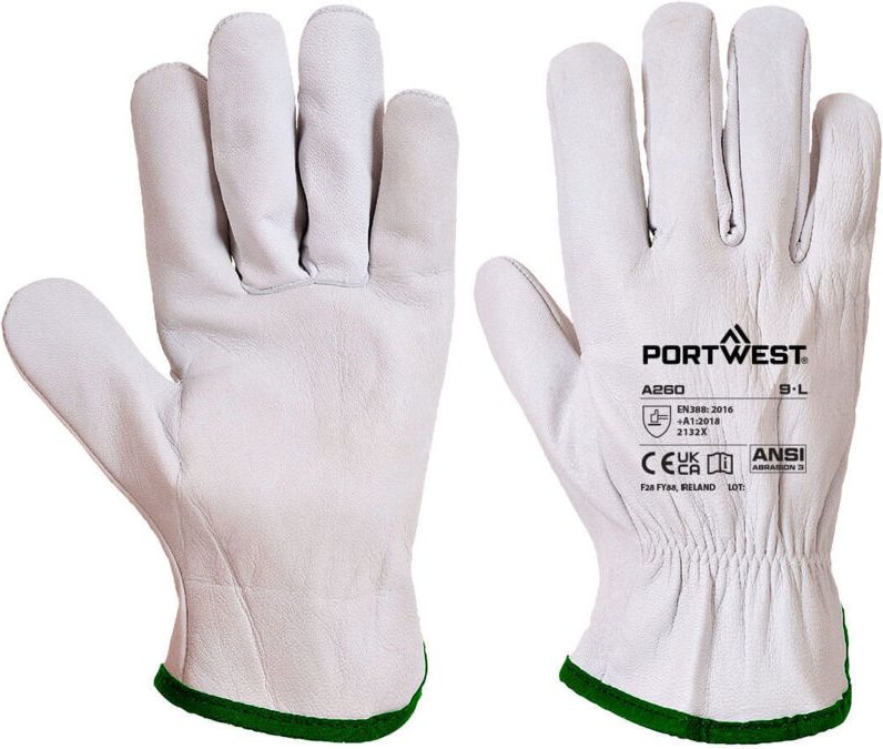 Fahrerhandschuhe aus Schafleder Grau 2XL – Größe 11