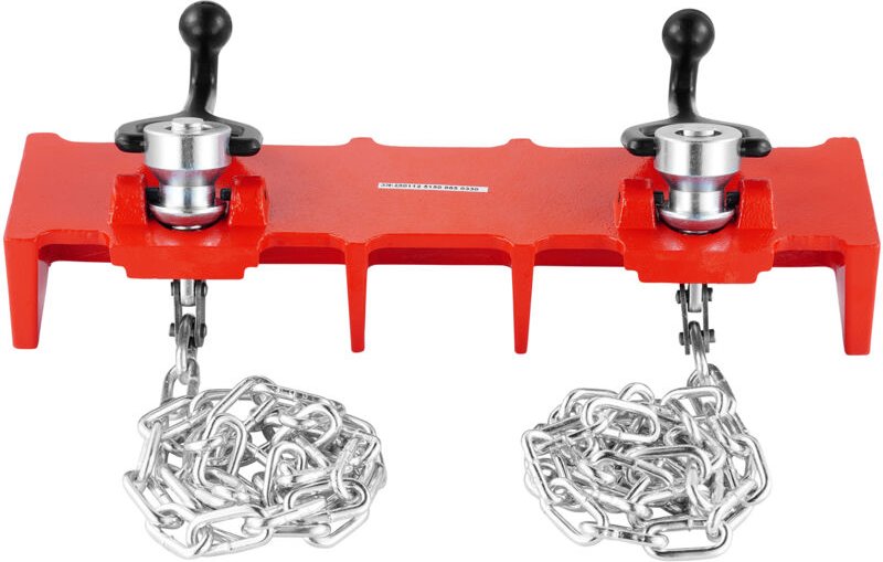 Mophorn Rohrschweißschraubstock, 1/2 bis 8 Zoll Rohrklemme mit Doppelketten und Kurbelgriffen, langlebiger Schraubstock ...