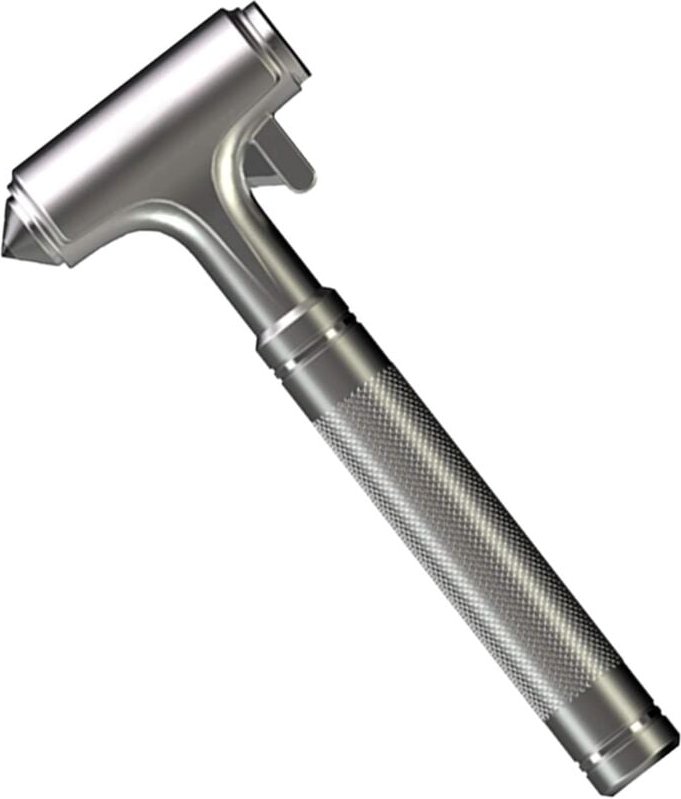 Sicherheitshammer aus Metall mit Fensterbrecher und Sicherheitsgurtschneider, Notfallrettungswerkzeug aus Aluminiumlegie...