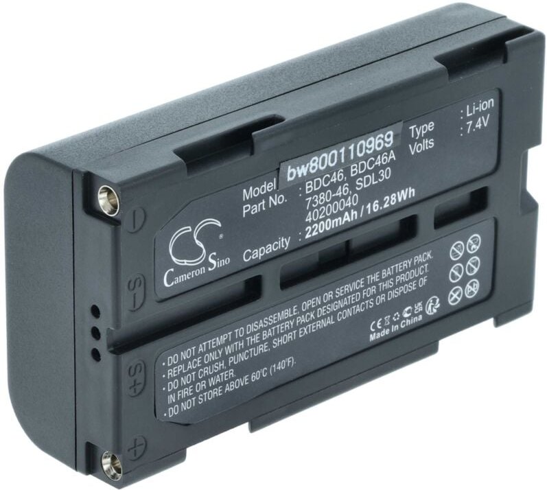 Thumbnail - Vhbw - Akku kompatibel mit Sokkia DL30, GIR1600 dgps Receiver, GIR1600 gps Receiver, GM52-S Messgerät (2200mAh, 7,4V, Li...